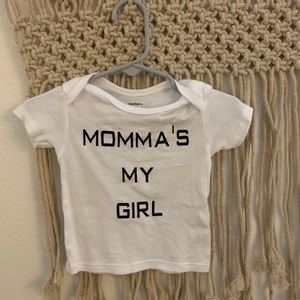 Momma’s my girl t shirt 12mo